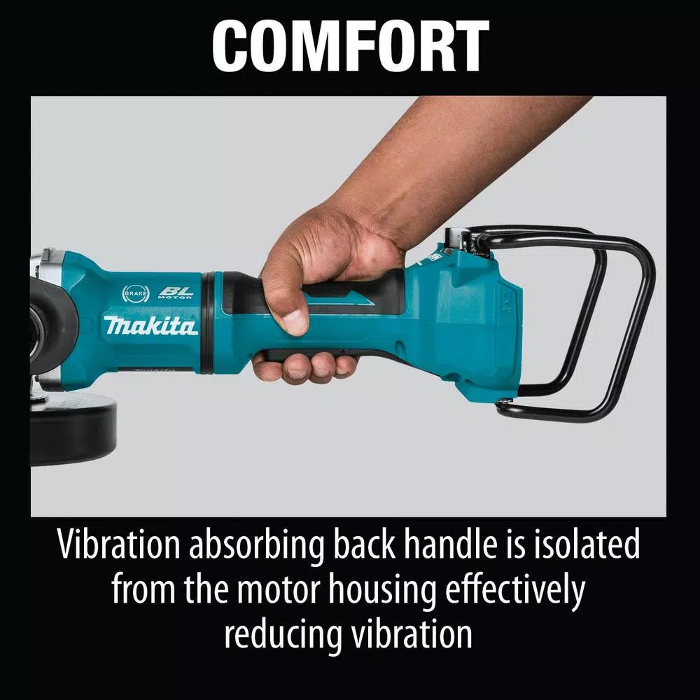 Makita 18V X2 LXT 36V Brushless 9 in. Paddle Switch Angle Grinder - Tool Only