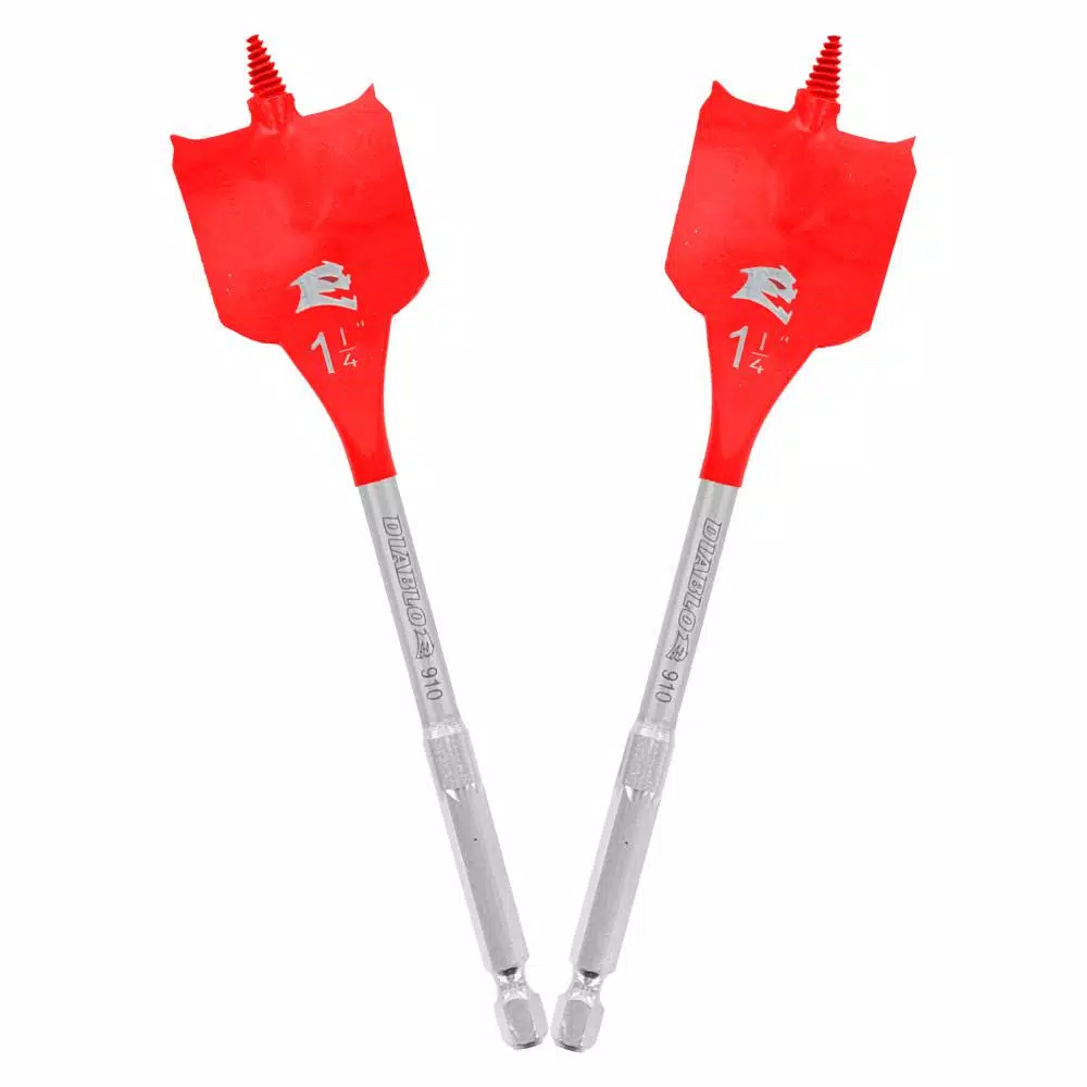Diablo SPEEDemon Spade Bit, 1-1/4 in. x 6 in. (2-Pack)