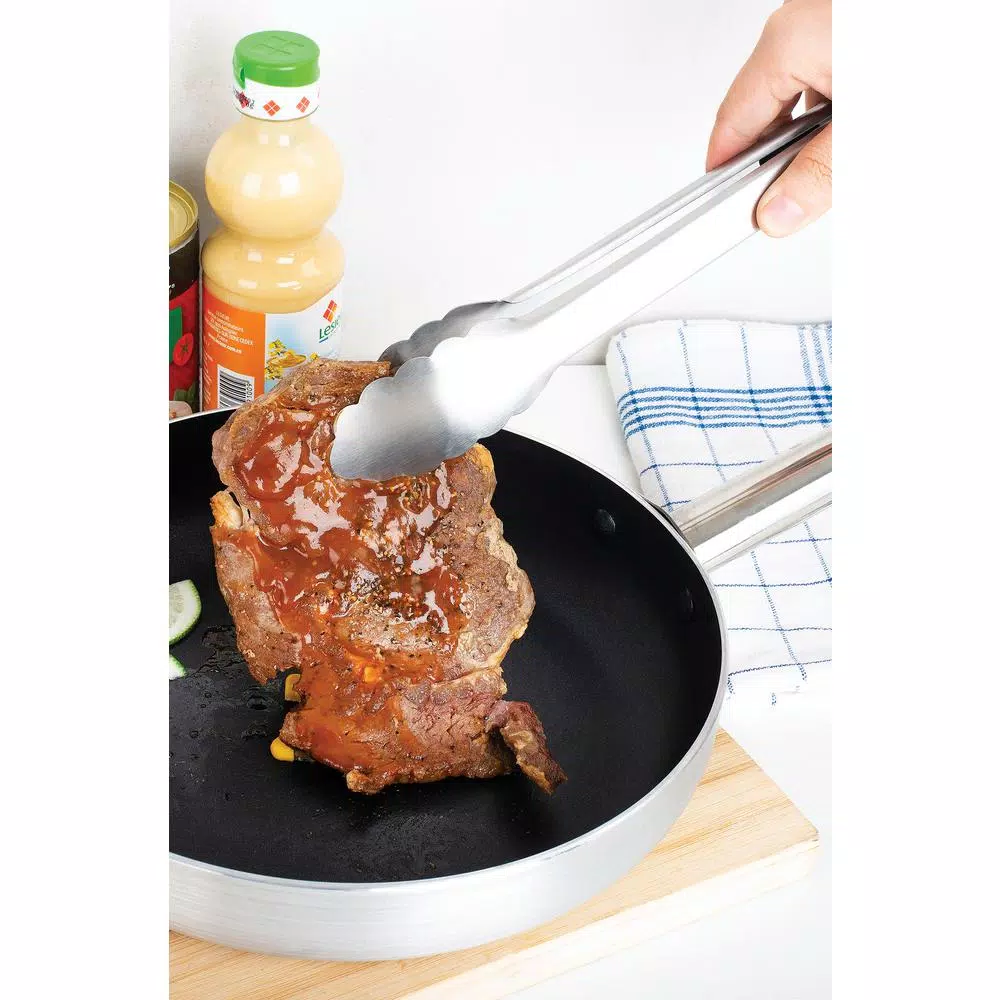 Fox Run Stainless Steel Tongs Bundle with Polypropylene Grips