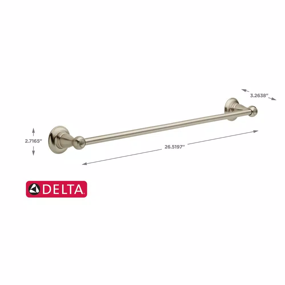 Delta Porter 24 in. Towel Bar, Brushed Nickel