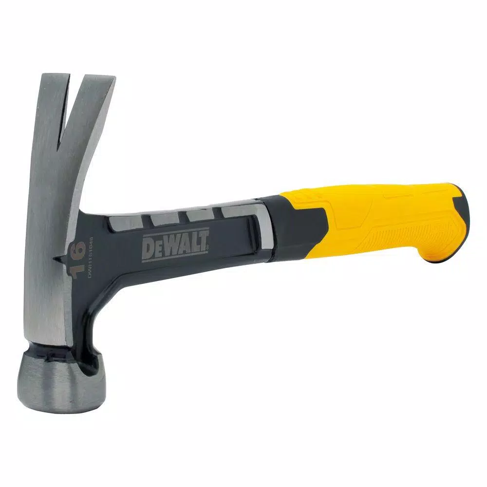 DEWALT 16 oz. Rip Claw Hammer with Composite Handle and Single Piece Steel Construction