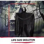 Haunted Hill Farm 5 ft. Talking Animatronic Skeleton Halloween Prop thumbnail 7