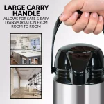 HomeCraft 12-Cup Stainless Steel Coffee Urn Dispenser, 2L Airpot Server thumbnail 8