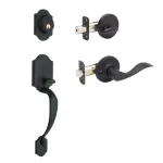 Copper Creek Heritage Black Handleset with Waverlie Lever Trim thumbnail 1