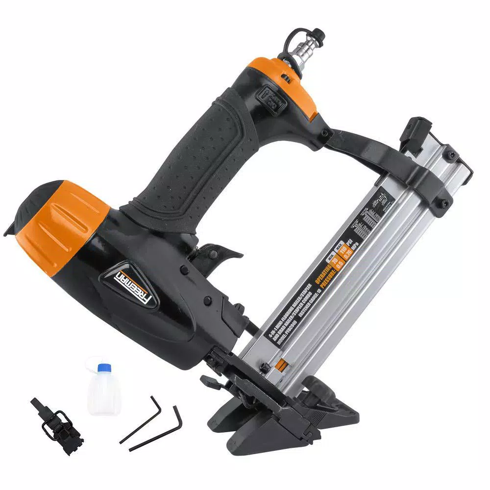 Freeman Ultimate Pneumatic Flooring Nailer Kit with Fasteners, 2-Piece Air Tool Set