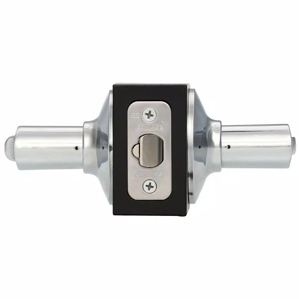 Schlage Latitude Keyed Entry Door Lever - Bright Chrome
