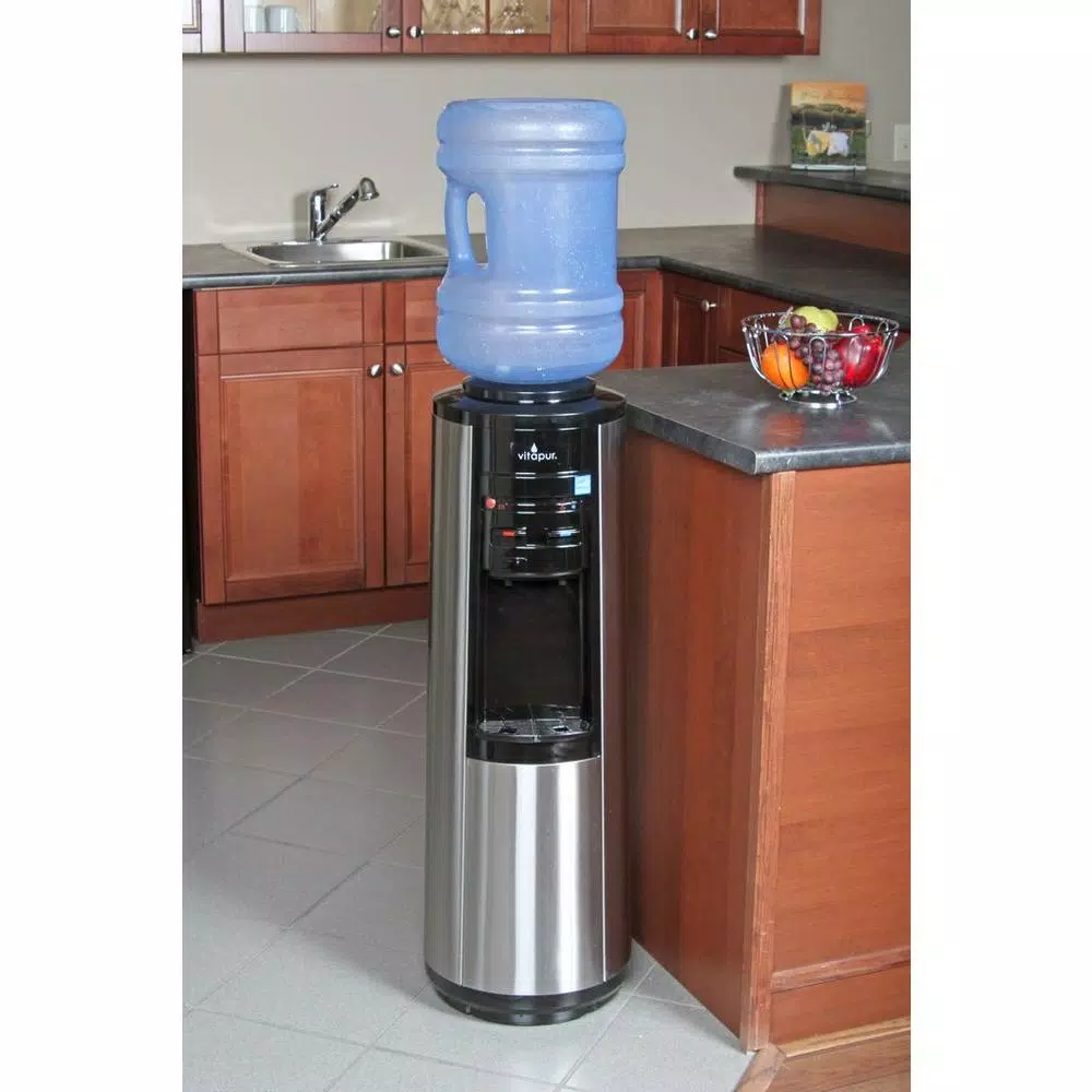 VITAPUR Stainless Steel Top Load Water Cooler Dispenser with Kettle Feature, Hot/Room/Cold