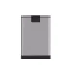 Innovaze 3.2 Gallon Brushed Stainless Steel Rectangular Step-On Trash Can with Fingerprint Resistant Finish thumbnail 4