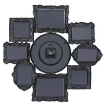 LITTON LANE 25 in. Metal Victorian Photo Frame Montage and Wall Clock with 8 Frames thumbnail 3