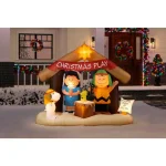 Peanuts 6 ft. Peanuts Nativity Scene Inflatable Christmas Yard Decoration with LED Lights thumbnail 2