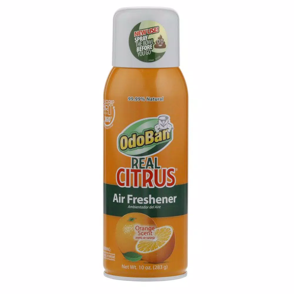 OdoBan Real Citrus Air Freshener Spray, Invigorating Orange, 10 oz.