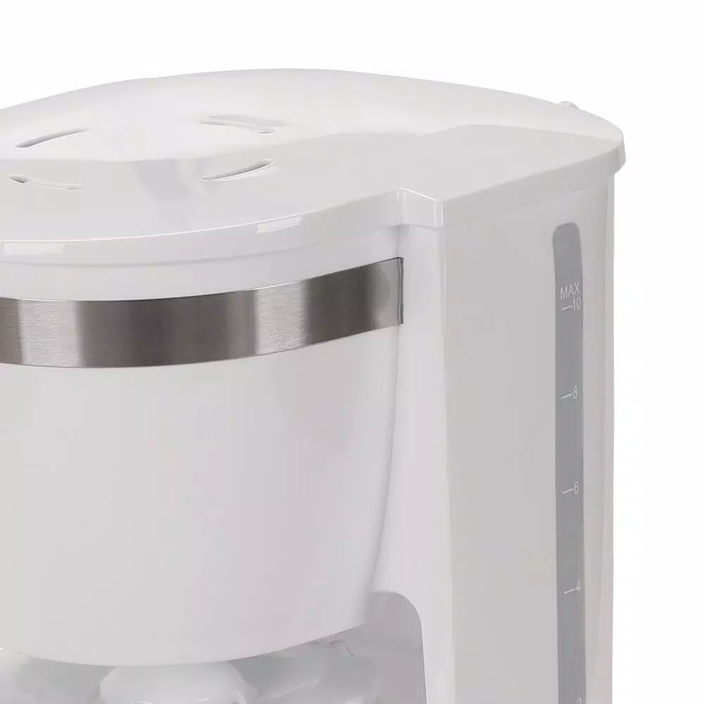 Brentwood Appliances Brentwood 10-Cup White Digital Drip Coffee Maker with Programmable Timer