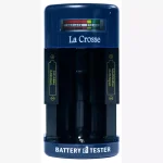 La Crosse Technology La Crosse 911-114 Portable Battery Tester for AAA, AA, C, D, and 9V Alkaline or Rechargeable Batteries thumbnail 1