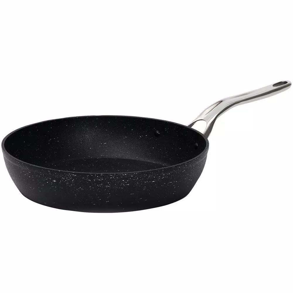 Starfrit The Rock 12 in. Aluminum Nonstick Frying Pan, Black Speckle