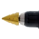 Ideal Titanium Nitride Coated Step Drill Bit, 1/4 in. to 1 3/8 in., 3/8 in. Shank thumbnail 5