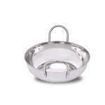Unbranded 0.50 qt. Stainless Steel Balti Pan with Easy-Grip Handles thumbnail 2