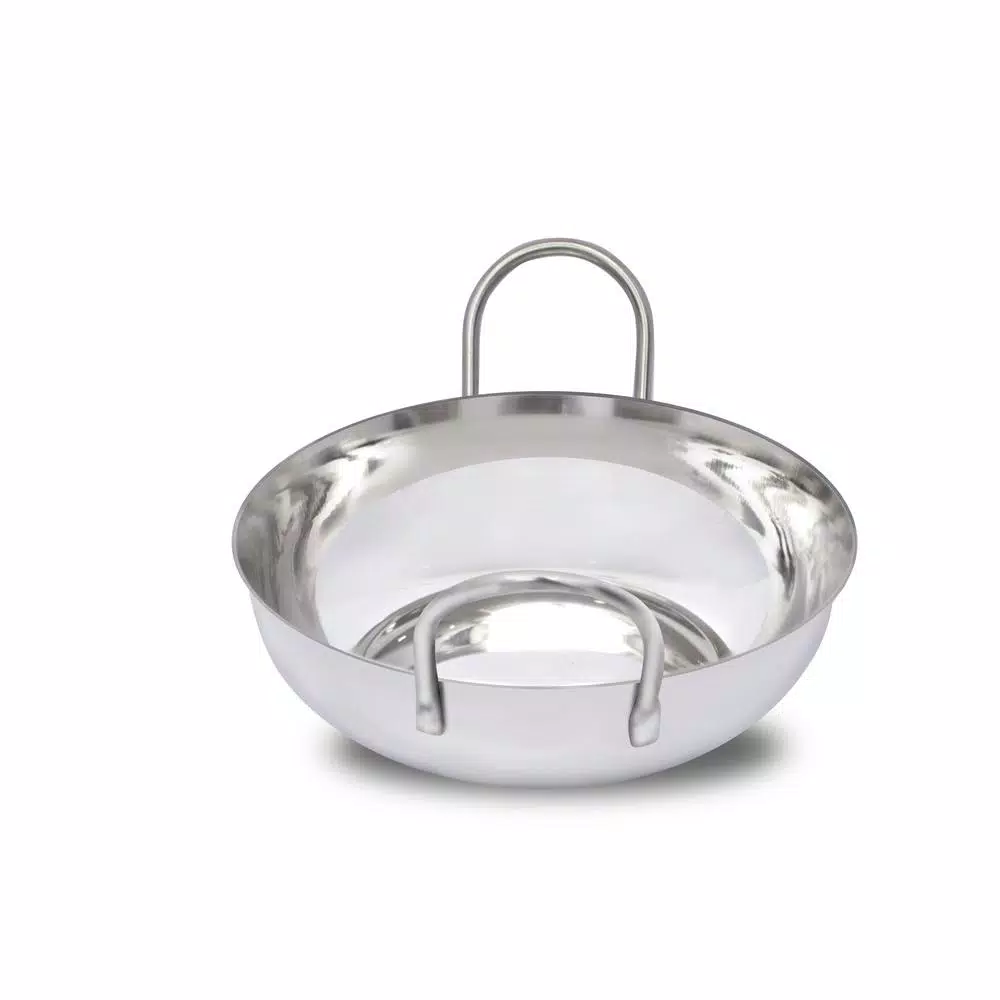 Unbranded 0.50 qt. Stainless Steel Balti Pan with Easy-Grip Handles