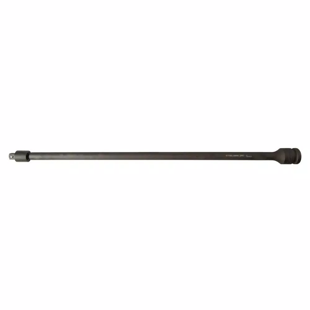 STEELMAN PRO 18 in. 1/2 in. Drive to 3/8 in. Pinless Swivel Impact Extension Bar