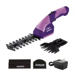 Sun Joe HJ604C 7.2V Cordless 2-in-1 Grass Shear and Hedge Trimmer, Purple thumbnail 1