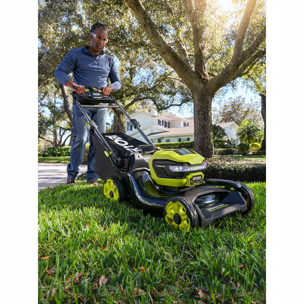 RYOBI 40V 21 in. Brushless Cordless Self-Propelled Lawn Mower with 7.5 Ah Battery and Charger