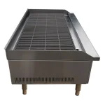 SABA 48 in. Stainless Steel Gas Cooktop Charbroiler with 4 Burners thumbnail 4
