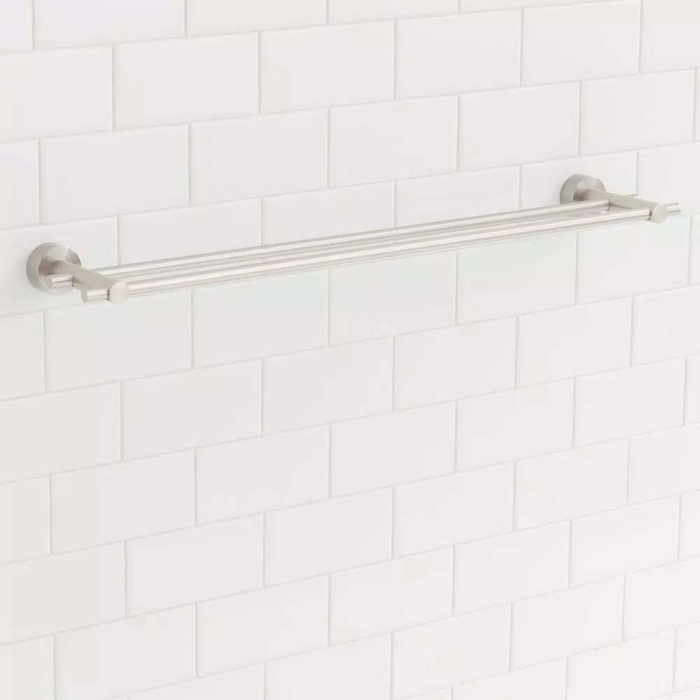 Glacier Bay Innburg 24 in. Double Towel Bar, Brushed Nickel