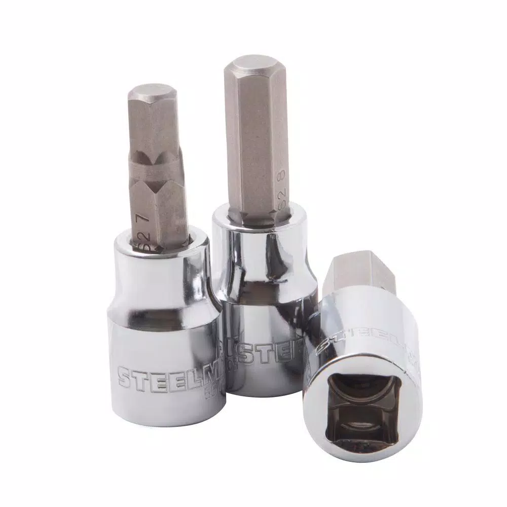 Steelman 7-Piece 3/8 in. Drive Metric Hex Bit Socket Set