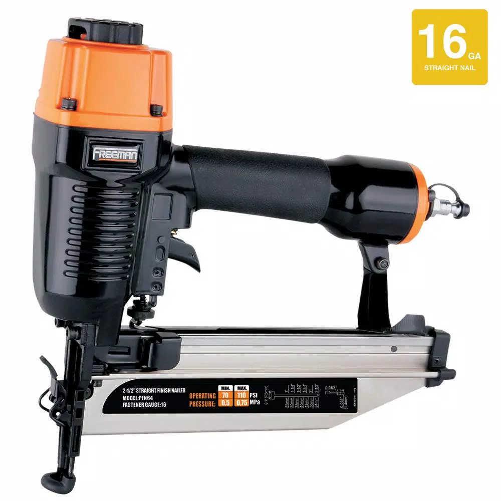 Freeman P9PCK 9-Piece Pneumatic Nail Gun Combo Kit with 21-Degree Framing Nailer and Finish Tools