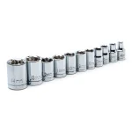 Husky 46-Piece Stubby Ratchet and Socket Set with 1/4 in. and 3/8 in. Dual Drive Ratchet thumbnail 7