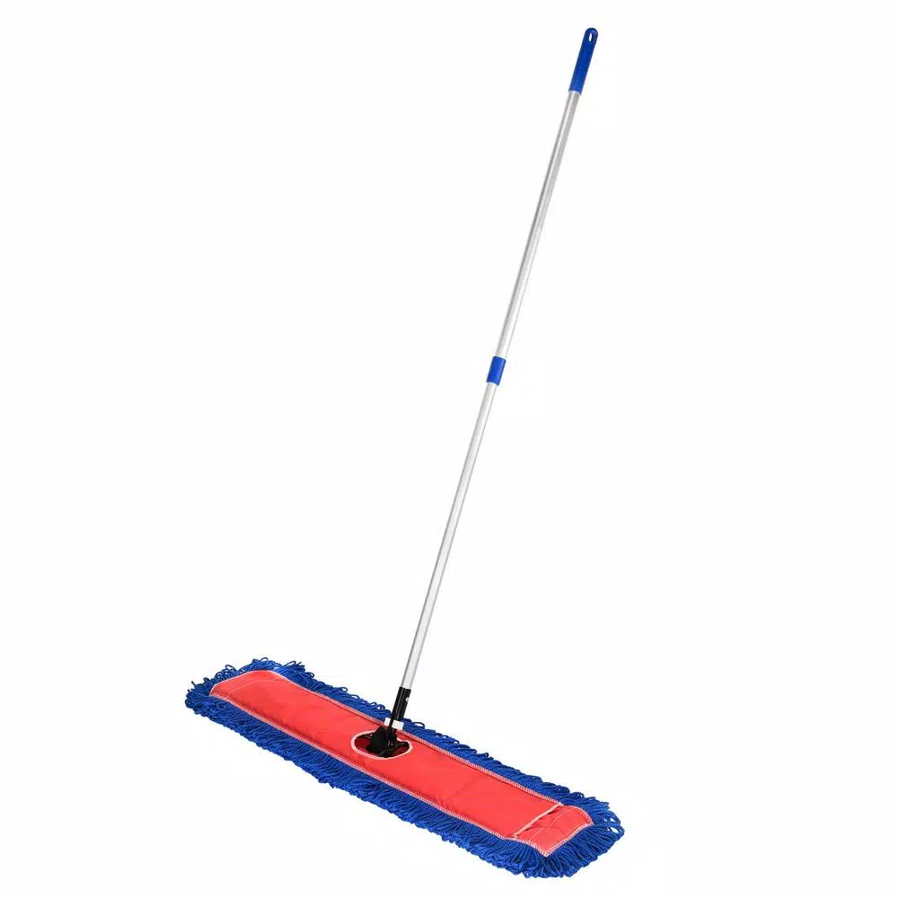 Alpine Industries 36 in. Microfiber Wet/Dry Dust Mop Set with 60 in. Telescopic Handle