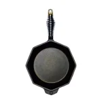 FINEX 8 in. Cast Iron Skillet with Stainless Steel Speed Cool Handle and Multi-Pour Design, Black thumbnail 1