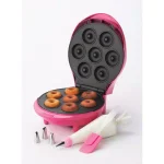 Betty Crocker Mini Donut Maker, Pink Dessert Specialty Appliance with Decorating Kit thumbnail 4