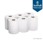 Georgia-Pacific SofPull White Premium 1-Ply Center Pull Paper Towels, 350 Sheets per Roll, 6 Rolls per Carton thumbnail 2