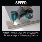 Makita 18V LXT Brushless Cordless 2-Piece Combo Kit with 3.0Ah Batteries, Drill/Driver and Impact Driver thumbnail 9