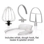 Hamilton Beach 7-Quart 7-Speed Stainless Steel Stand Mixer with 3 Attachments thumbnail 2