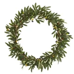 Nearly Natural 23 in. Olive Artificial Wreath with Lifelike Berries thumbnail 1