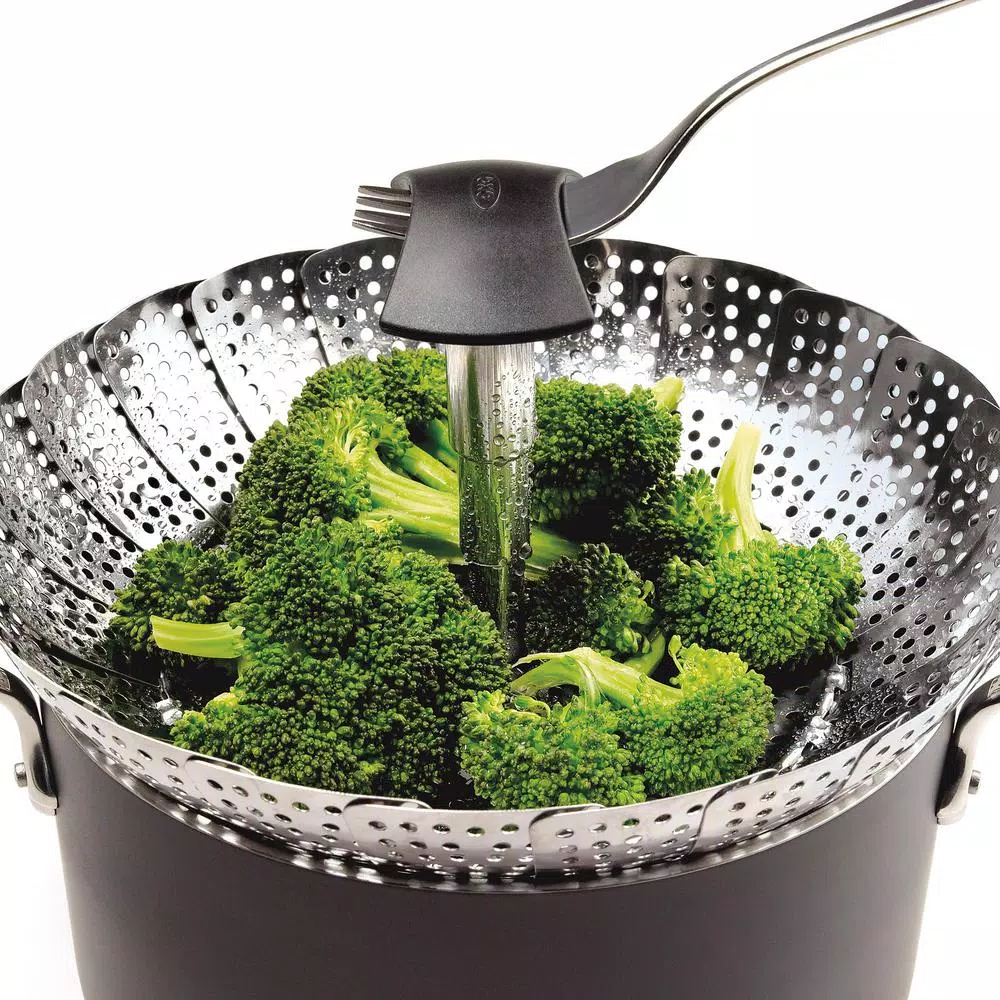 OXO Good Grips Stainless Steel Steamer with Extendable Telescoping Handle