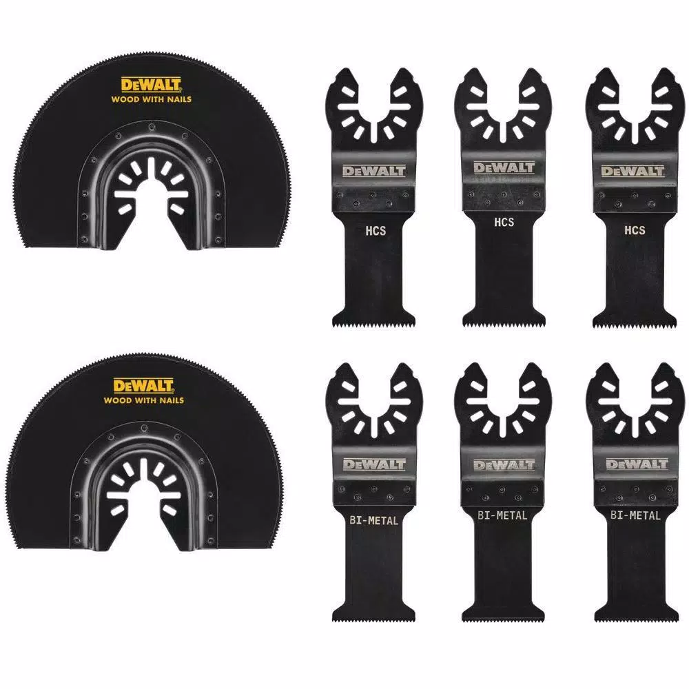 DEWALT DWA4216 8-Piece Oscillating Multi-Tool Blade Set