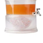 Mind Reader 3-Tier Stackable Beverage Dispenser, 3 Gallon Clear Plastic Drink Holder with Ice Compartment thumbnail 4