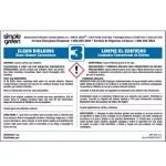 Simple Green Clean Building Glass Cleaner Secondary Labels, Bilingual, 10 Pack thumbnail 1