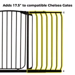 Dreambaby 17.5 in. Gate Extension for Chelsea Extra Tall Child Safety Gates, Black thumbnail 2