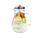 Classic Cuisine 64 oz. Borosilicate Glass Pitcher with Stainless-Steel Filter Lid thumbnail 2