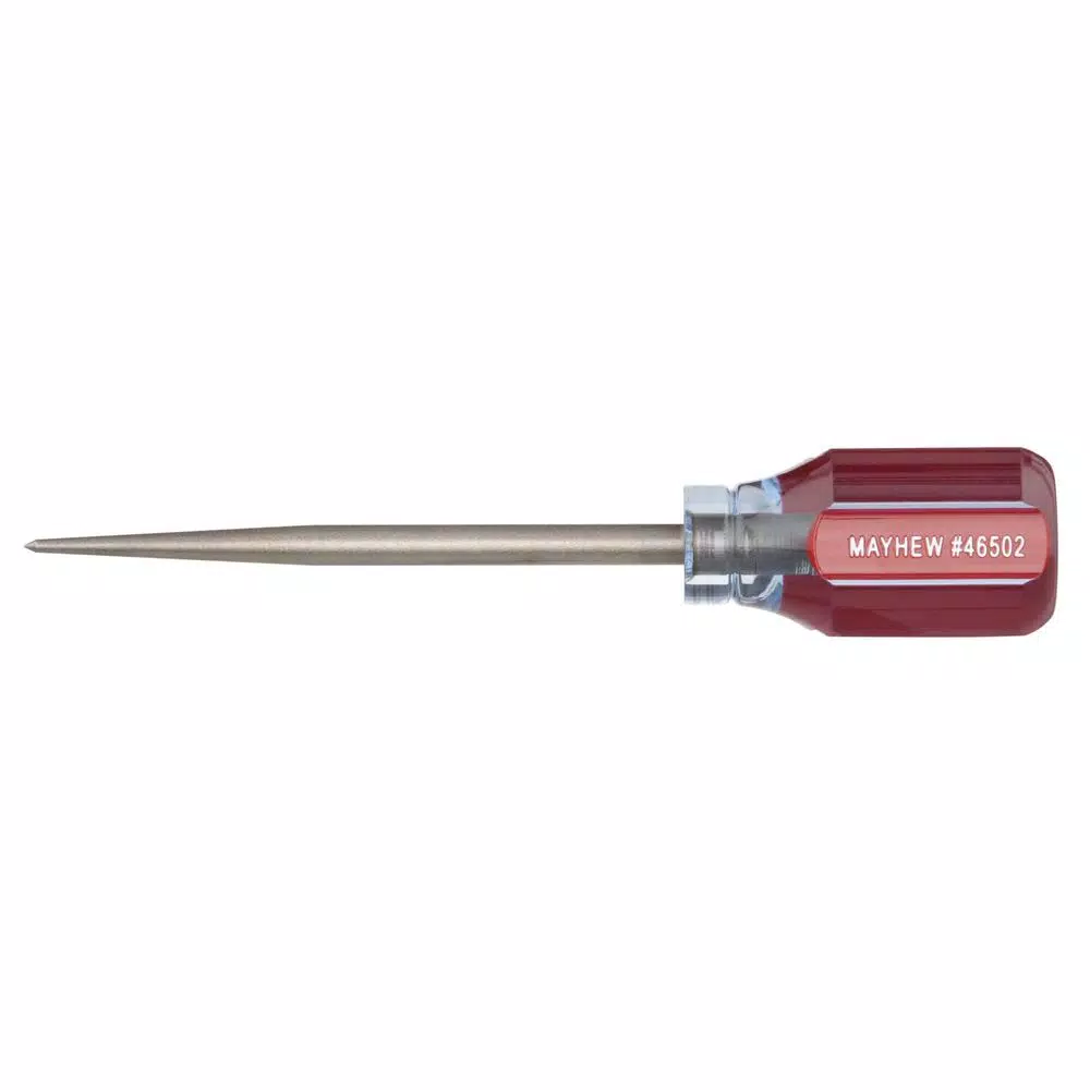 Mayhew 1/4 in. Scratch Awl with 5-1/2 in. Blade, 6-1/4 in. OAL, Alloy Steel