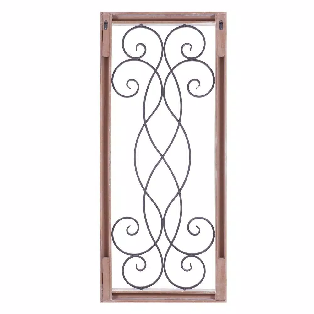 Pinnacle Rustic Round Wood and Patina Decorative Tree Wall Decor