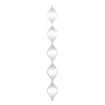 LITTON LANE Large Irregular Wavy Contemporary Metal Wall Mirror - Silver Polished Finish (59 in. H x 7 in. W) thumbnail 1