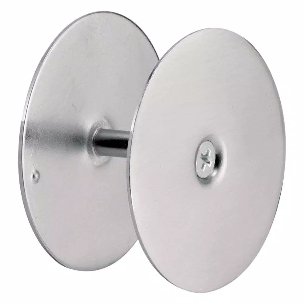 Prime-Line Satin Nickel Door Hole Cover Plate, 2-5/8 in. Diameter, Heavy Duty Steel