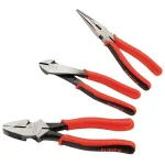 SUNEX TOOLS Sunex 3605V High Leverage 3-Piece Plier Set with Roll Pouch thumbnail 1