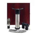 Epicureanist 4-Piece Wine Essentials Gift Set in Elegant Cherry Wooden Box thumbnail 2