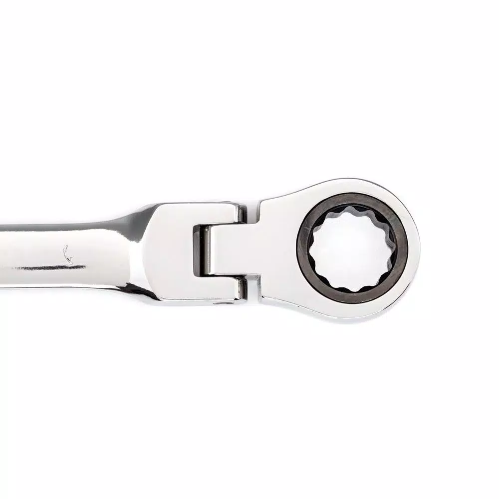 Husky 5-Piece Large Metric Flex Head Ratcheting Wrench Set, 16-21mm
