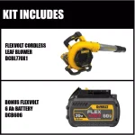 DEWALT 60V MAX FLEXVOLT Cordless Handheld Leaf Blower Kit with (2) 3.0Ah Batteries and Charger thumbnail 3